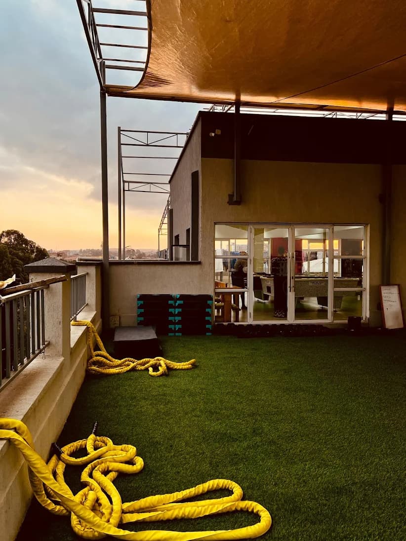 Golden hour on the Roen's Gym rooftop